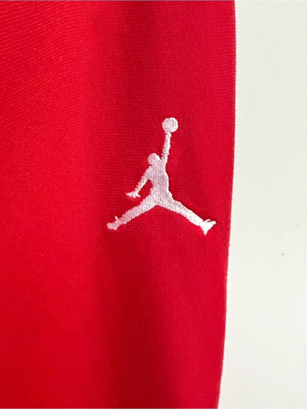 Jordan Jumpman Warm Up Pants Red White Ankle Zip Basketball Size L